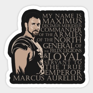 Maximus Decimus Sticker